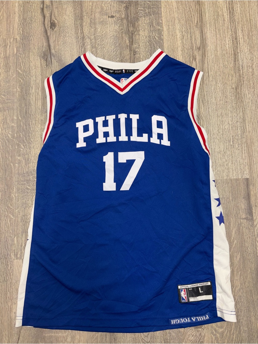 Philadelphia 76ers Basketball Jersey number 17 Redick size youth large